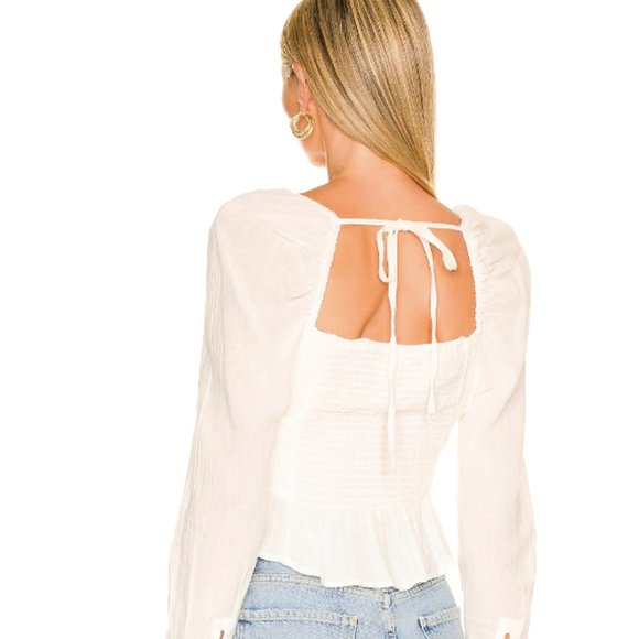 Free People "Chloe" White Blouse - Picture 2 of 2